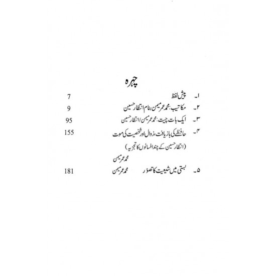 Intizar Hussain Aur Muhammad Umer Memon - انتظار حسین اور محمد عمر میمن