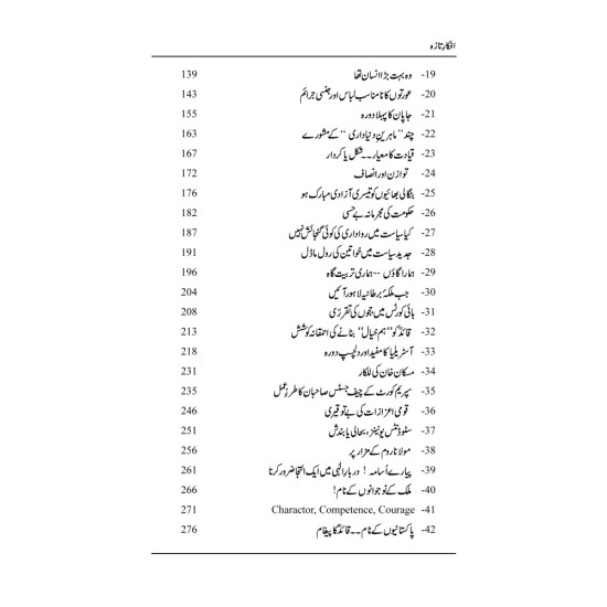 Afkar e Taza - افکار تازہ