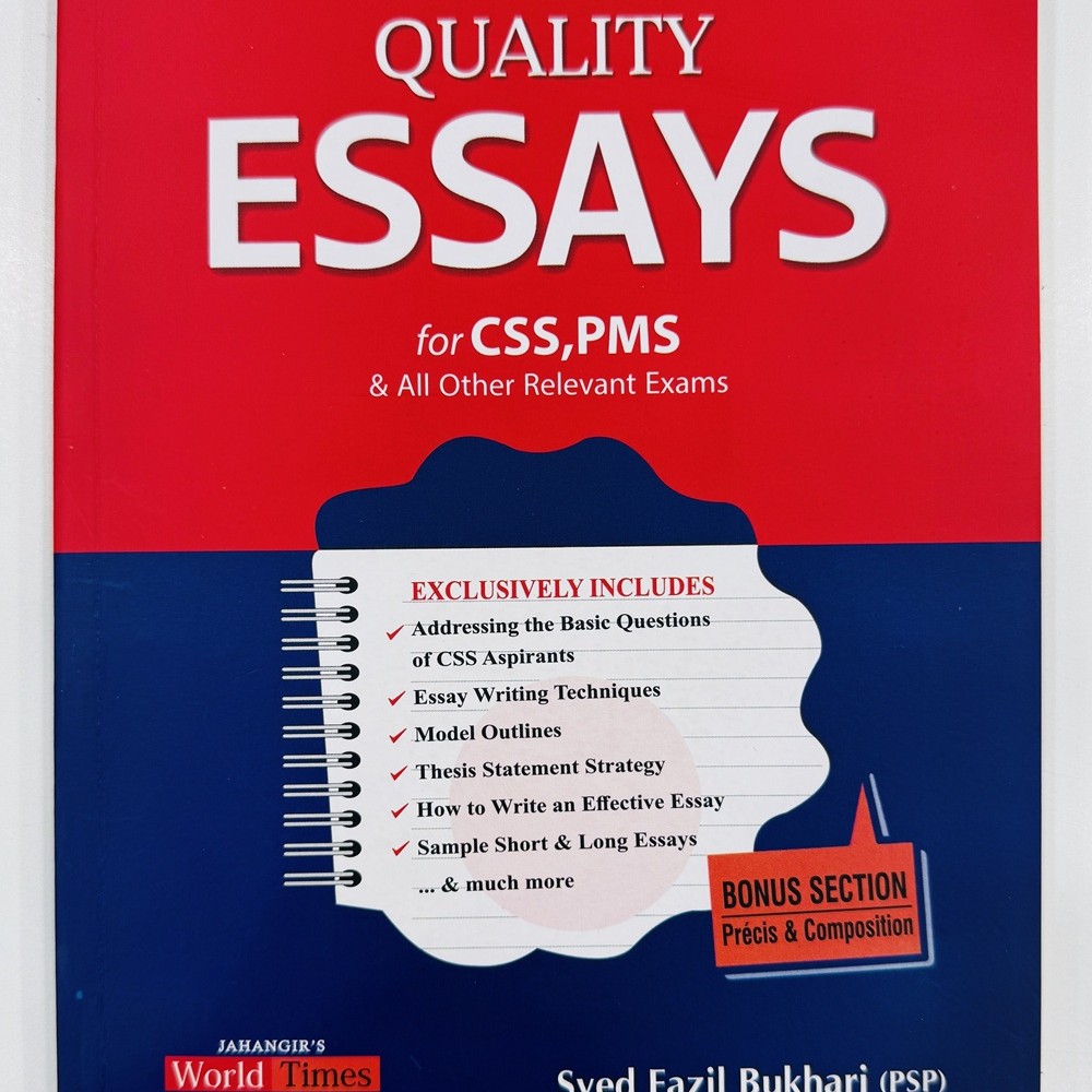 Buy Quality Essays For CSS PMS & All Other Relevant Exams By Syed Fazil ...