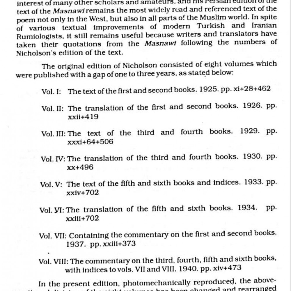 The Mathnawi of Jalaluddin Rumi (English Translation) By Rumi Books